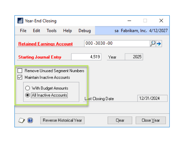 4 SIMPLE STEPS TO YEAR-END CLOSING IN DYNAMICS GP