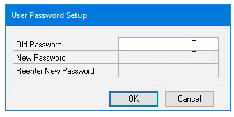 Dynamics Change Password Screen